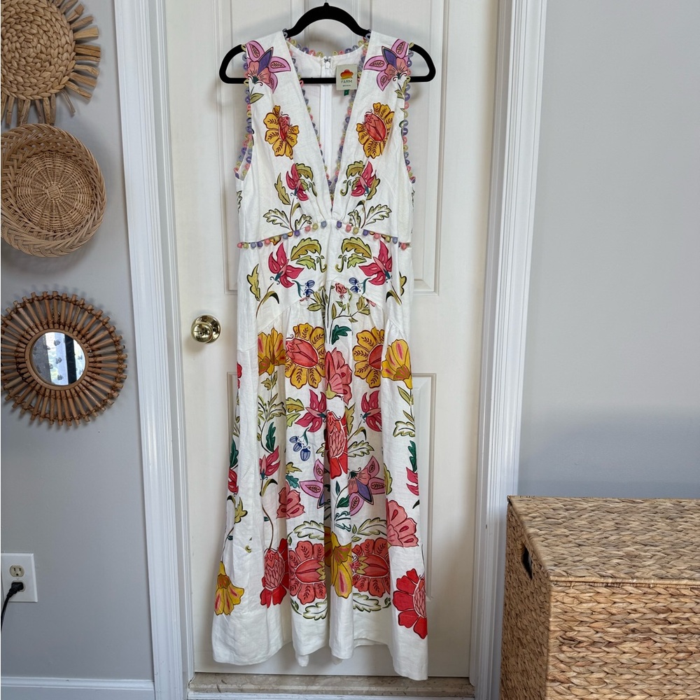 Farm Rio Vibrant Floral Maxi Dress